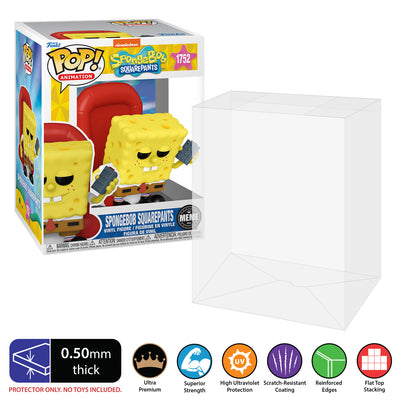 Spongebob Squarepants Meme - ight imma head out #1752 (Pop Premium) best funko pop protectors thick strong uv scratch flat top stack vinyl display geek plastic shield vaulted eco armor fits collect protect display case kollector protector