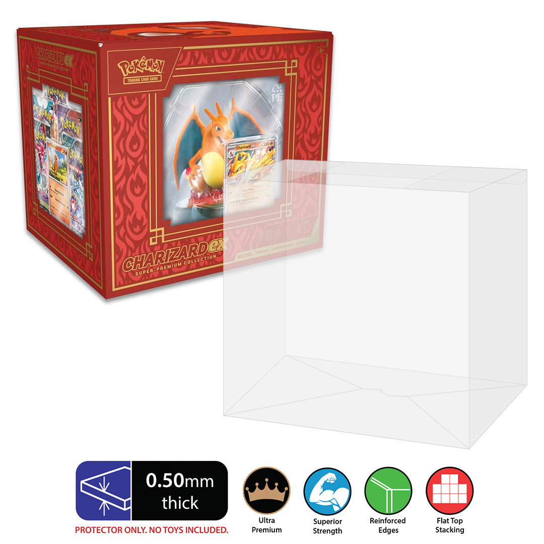 pokemon cards charizard ex box Super-Premium Collection Protector made with 0.50mm thick PET Acid-Free Plastic 5 Protectors Sephara, Sky's Blade - this set contains the Deck:XIV Scions & Spellcraft WUB Rating:B
