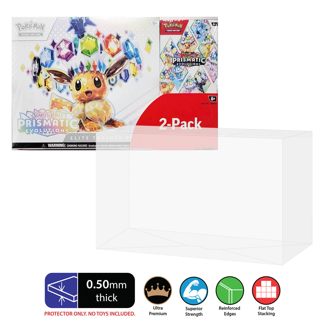 pokemon 151 most valuable cards UV Resistant Pokemon Prismatic Elite Trainer Box & Pokeball Costco Combo Protector made with 0.50mm thick plastic 2 Protectors