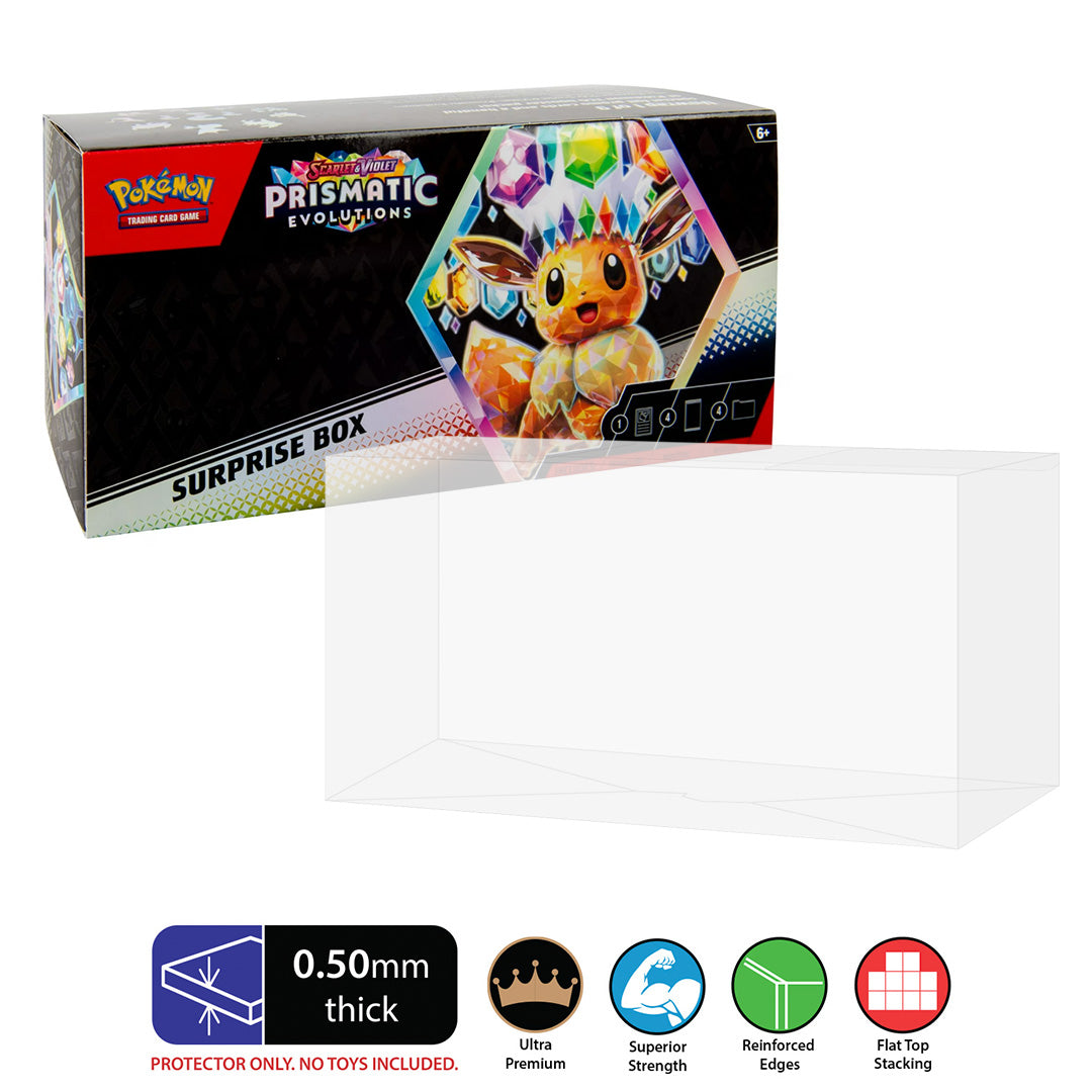 POKEMON TCG Prismatic Evolutions Surprise Box Protectors (0.50mm thick)