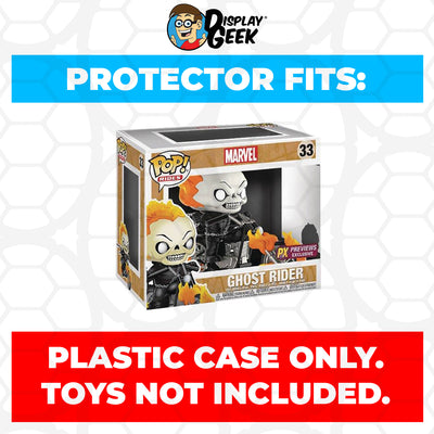 Pop Protector for Ghost Rider Motorcycle #33 Funko Pop Rides on The Protector Guide App by Display Geek