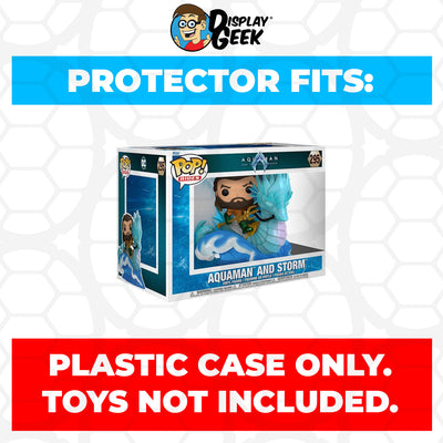 Pop Protector for Aquaman and Storm #295 Funko Pop Rides on The Protector Guide App by Display Geek