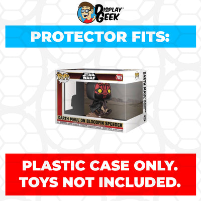 Pop Protector for Darth Maul on Bloodfin Speeder #705 Funko Pop Rides on The Protector Guide App by Display Geek