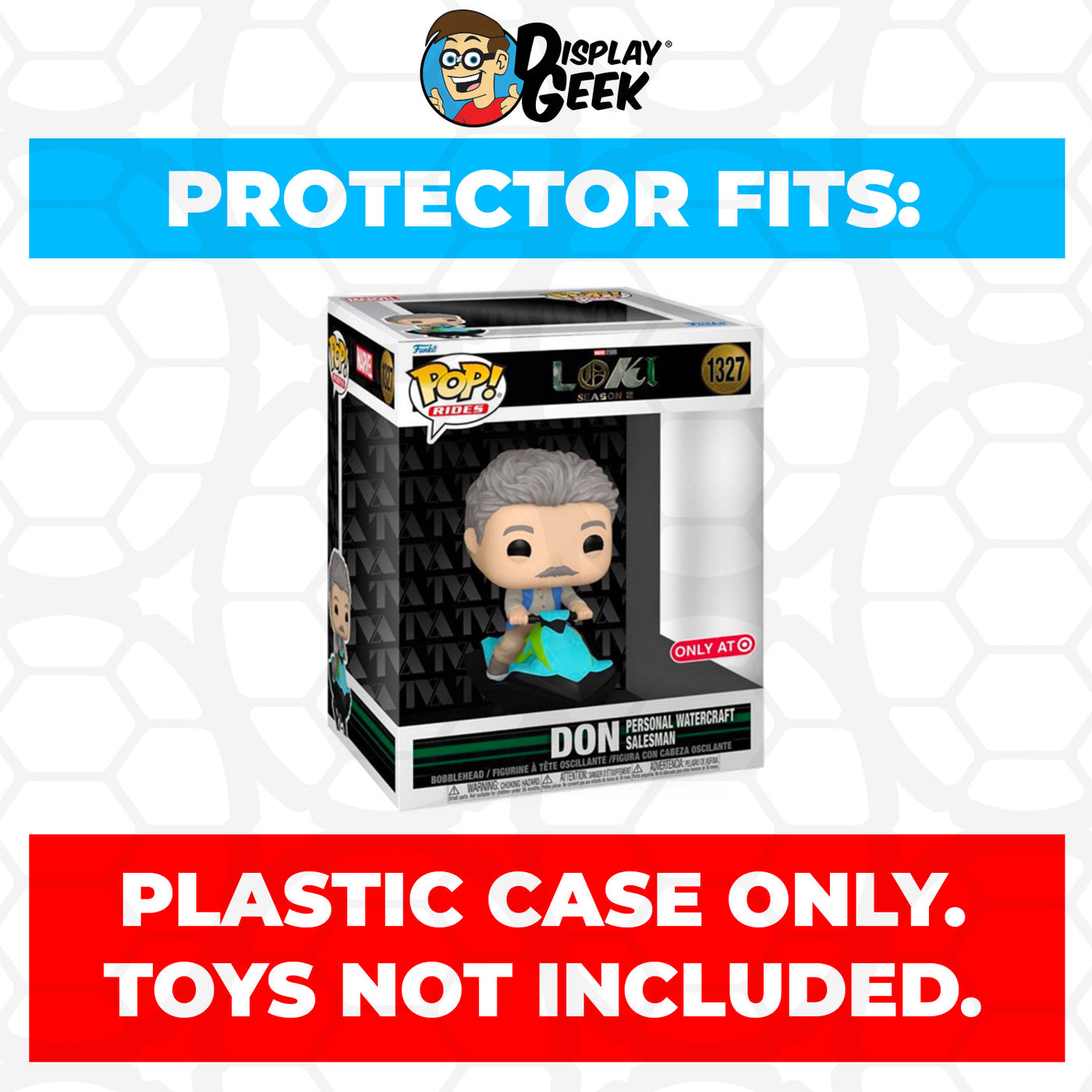 Pop Protector for Don Personal Watercraft Salesman #1327 Funko Pop Rides on The Protector Guide App by Display Geek