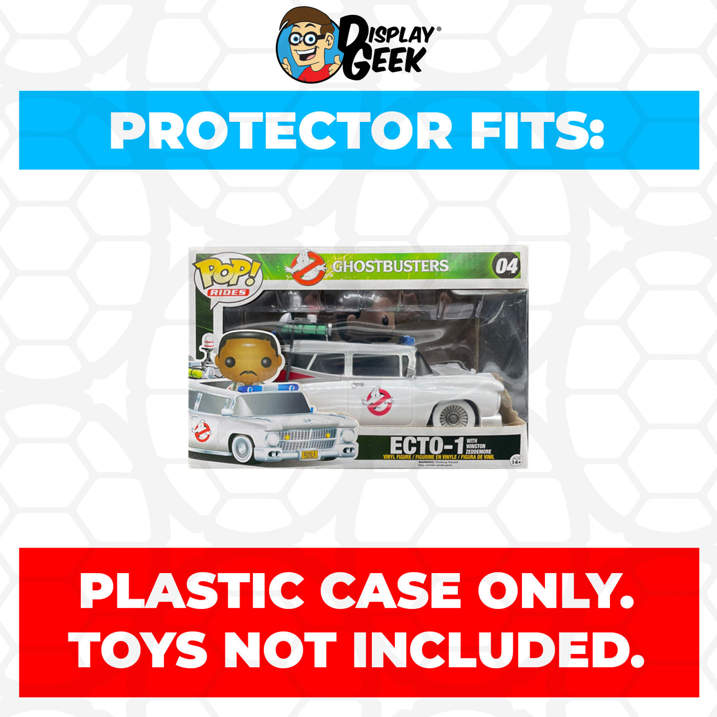 Pop Protector for ECTO-1 with Winston Zeddemore #04 Funko Pop Rides on The Protector Guide App by Display Geek