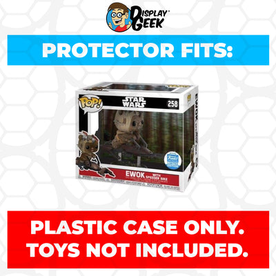 Pop Protector for Ewok with Speeder Bike #258 Funko Pop Rides on The Protector Guide App by Display Geek