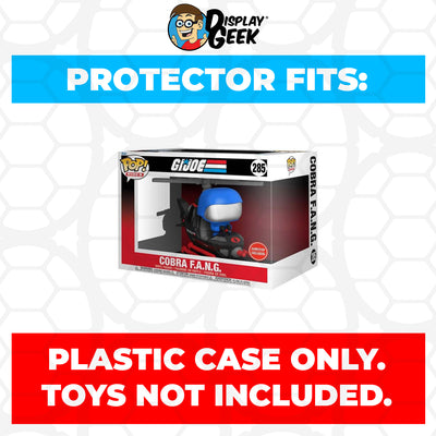 Pop Protector for G.I. Joe Cobra F.A.N.G. #285 Funko Pop Rides on The Protector Guide App by Display Geek