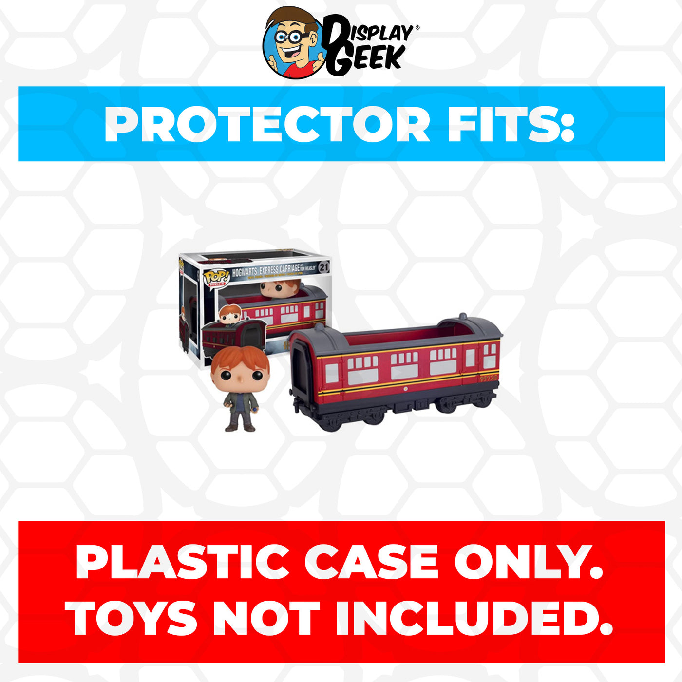 Pop Protector for Hogwarts Express Ron Weasley #21 Funko Pop Rides on The Protector Guide App by Display Geek