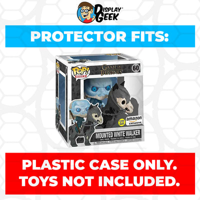 Pop Protector for Mounted White Walker Glow #60 Funko Pop Rides on The Protector Guide App by Display Geek