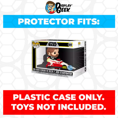 Pop Protector for Obi-Wan Kenobi in Delta 7 Starfighter #641 Funko Pop Rides on The Protector Guide App by Display Geek