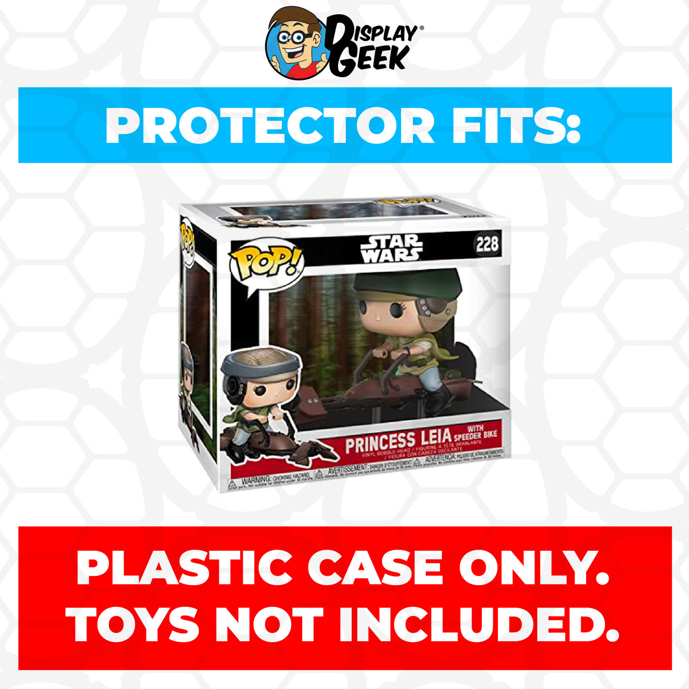 Pop Protector for Princess Leia with Speeder Bike #228 Funko Pop Rides on The Protector Guide App by Display Geek