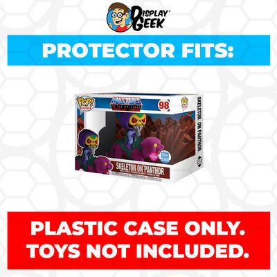 Pop Protector for Skeletor on Panthor Flocked #98 Funko Pop Rides on The Protector Guide App by Display Geek