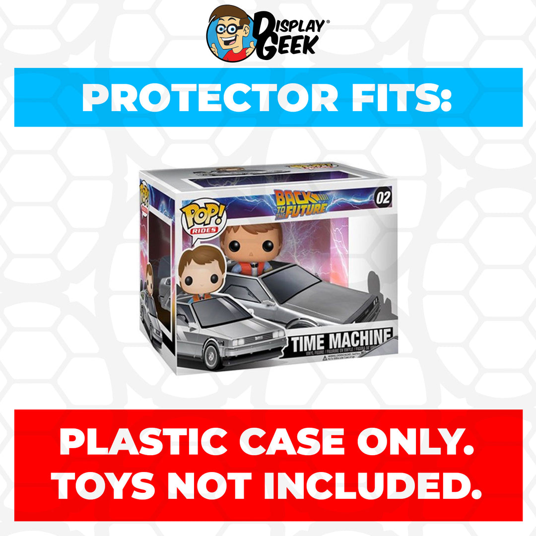 Pop Protector for DeLorean Time Machine 02 Funko Pop Rides Display Geek Inc