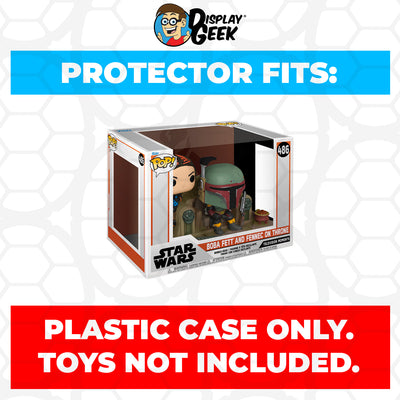 Pop Protector for Boba Fett and Fennec on Throne #486 Funko Pop TV Moments on The Protector Guide App by Display Geek