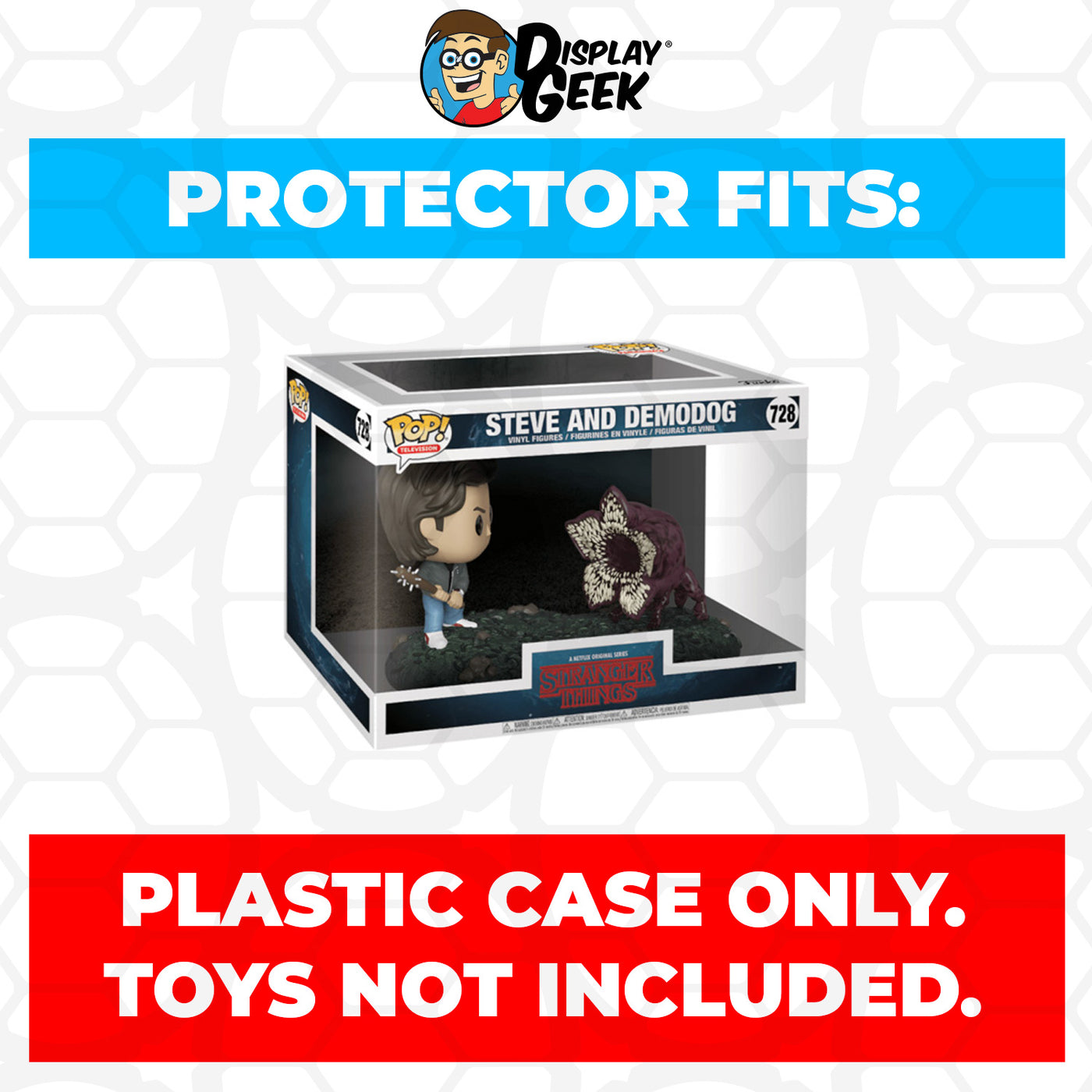 Pop Protector for Steve & Demodog #728 Funko Pop Television Moments on The Protector Guide App by Display Geek