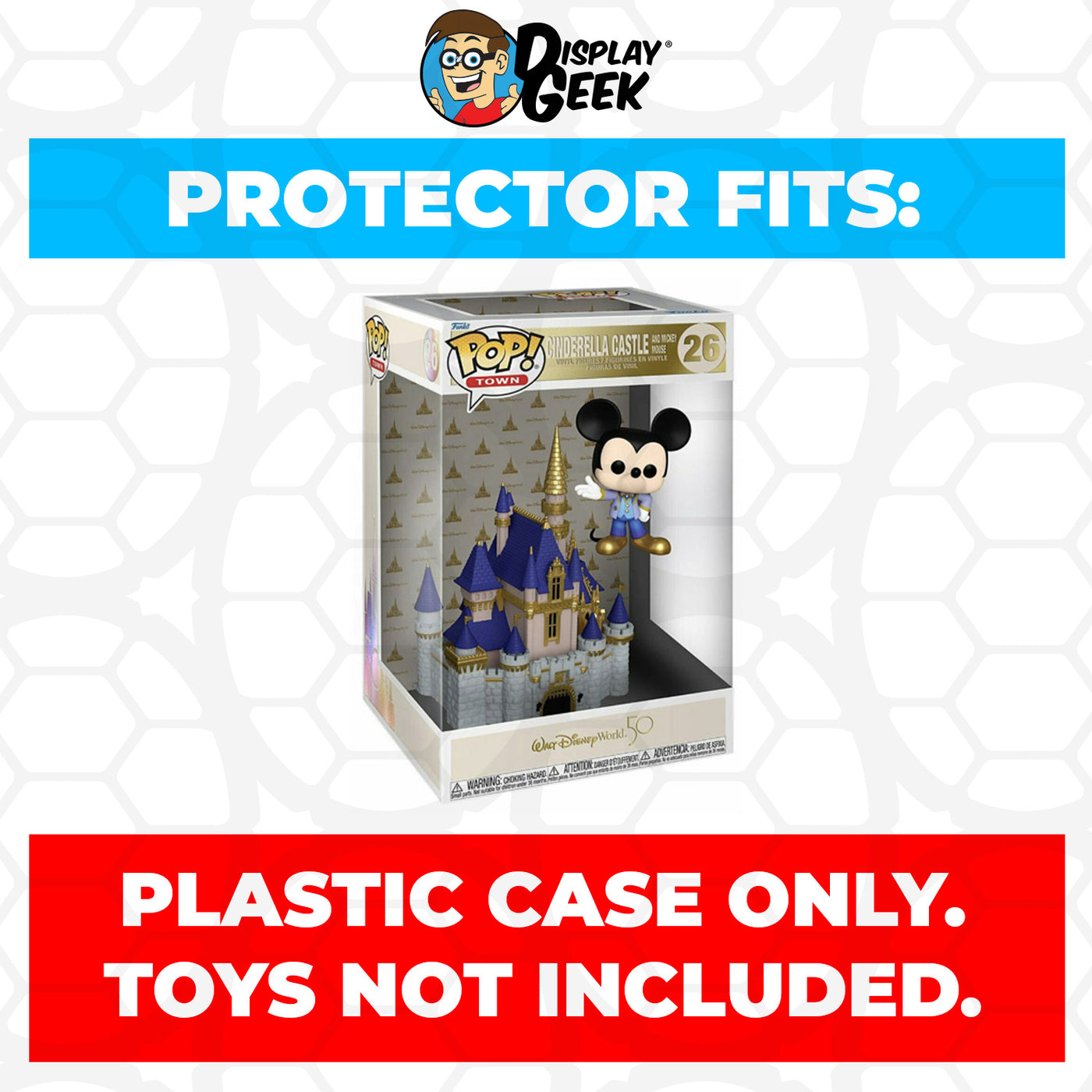 Pop Protector for Cinderella Castle and Mickey Mouse #26 Funko Pop Town on The Protector Guide App by Display Geek