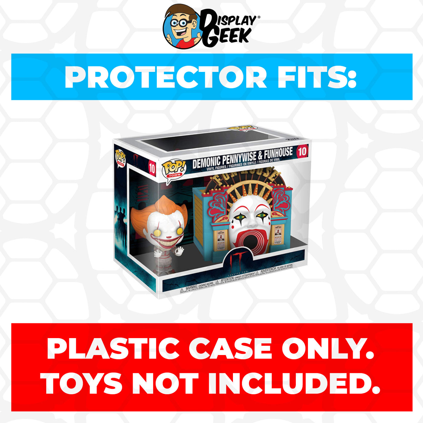 Pop Protector for Demonic Pennywise & Funhouse #10 Funko Pop Town on The Protector Guide App by Display Geek
