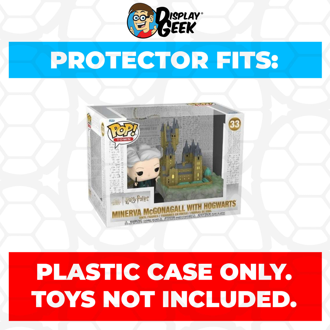 Pop Protector for Minerva McGonagall with Hogwarts #33 Funko Pop Town on The Protector Guide App by Display Geek