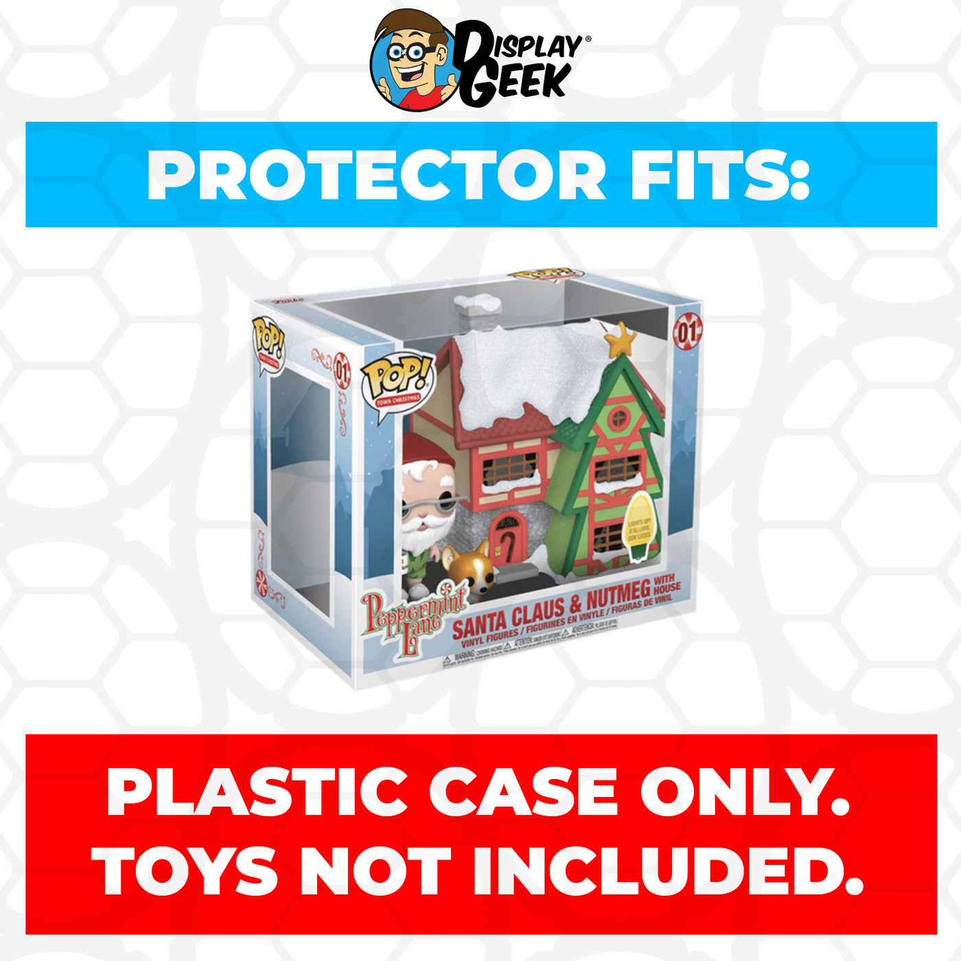 Pop Protector for Santa Claus & Nutmeg with House #01 Funko Pop Town on The Protector Guide App by Display Geek