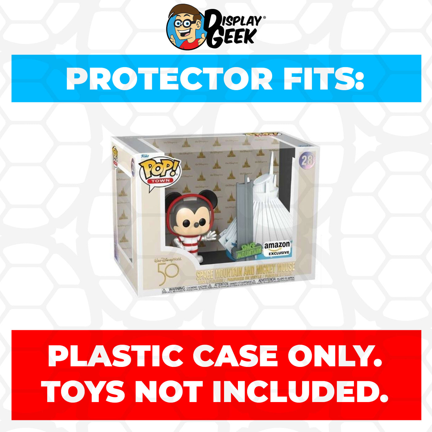 Pop Protector for Space Mountain and Mickey Mouse #28 Funko Pop Town on The Protector Guide App by Display Geek