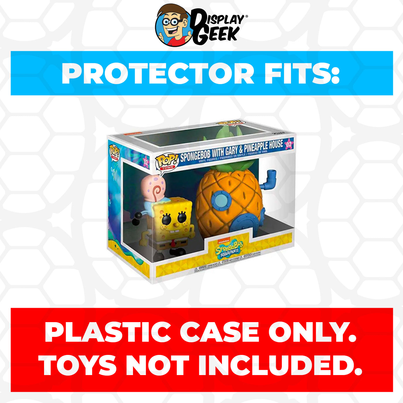 Pop Protector for Spongebob with Gary & Pineapple House #02 Funko Pop Town on The Protector Guide App by Display Geek