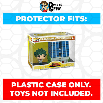 Pop Protector for U.A. High School with Izuku Midoriya #04 Funko Pop Town on The Protector Guide App by Display Geek