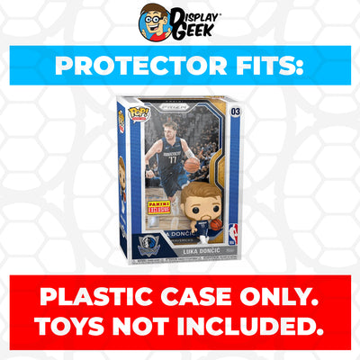 Pop Protector for Luka Doncic Dallas Mavericks #03 Funko Trading Cards on The Protector Guide App by Display Geek
