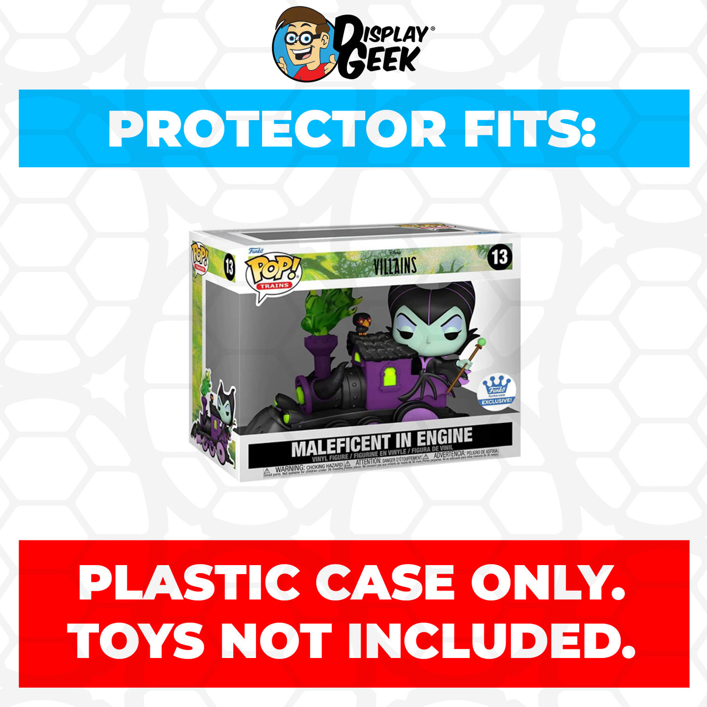 Pop Protector for Maleficent in Engine Funko Pop Trains on The Protector Guide App by Display Geek