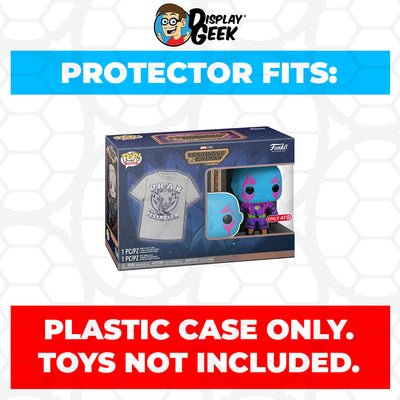 Pop Protector for Pop & Tee Drax Blacklight #1243 Funko Box on The Protector Guide App by Display Geek