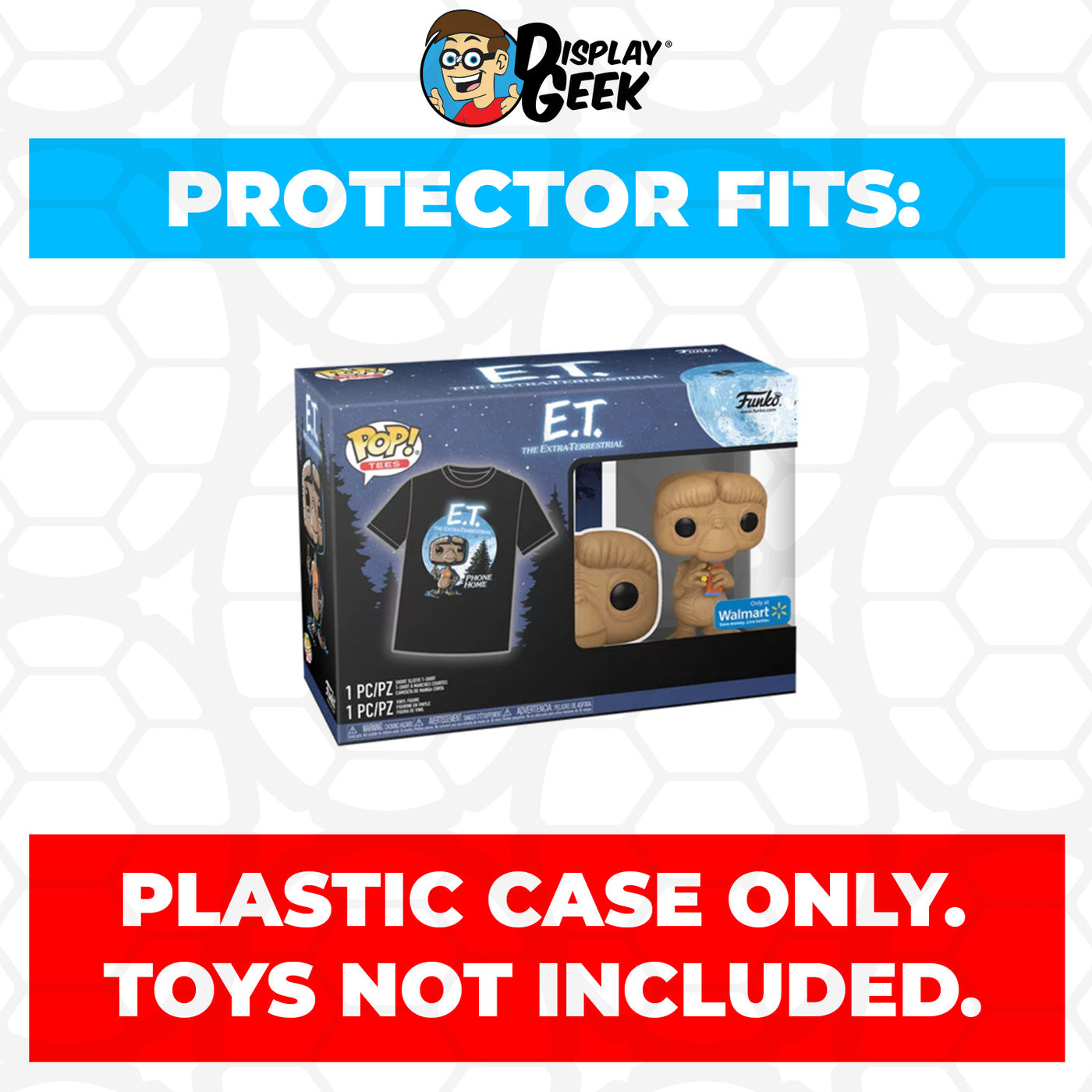 Pop Protector for Pop & Tee E.T. with Candy #1266 Funko Box on The Protector Guide App by Display Geek