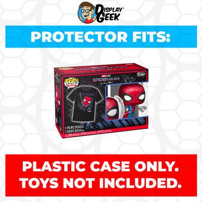 Pop Protector for Pop & Tee Spider-Man No Way Home Diamond #1138 Funko Box on The Protector Guide App by Display Geek