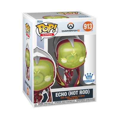 POP! Games: 913 Overwatch 2, Echo (Hot Rod) (Deluxe) Exclusive