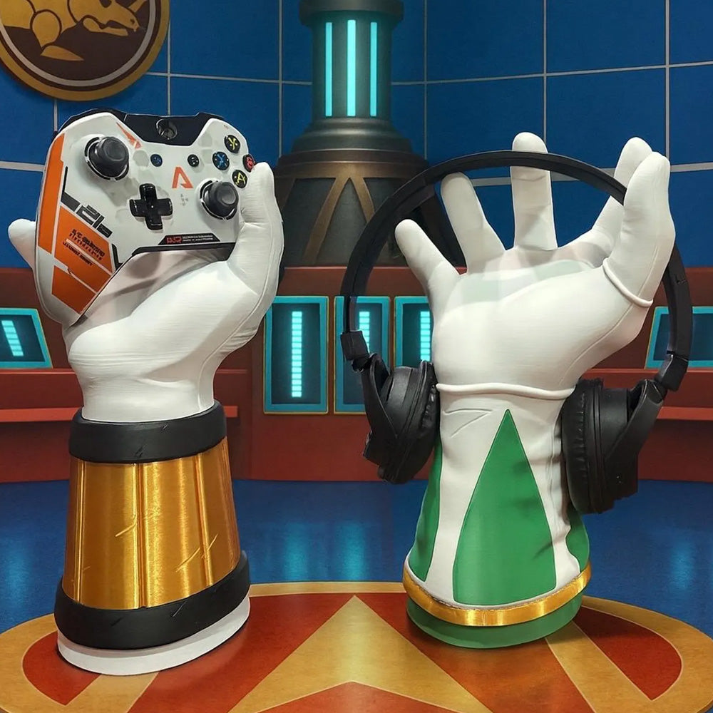 Power Ranger Green Hand - Game Controller & Headphone Holder (3D Print ...