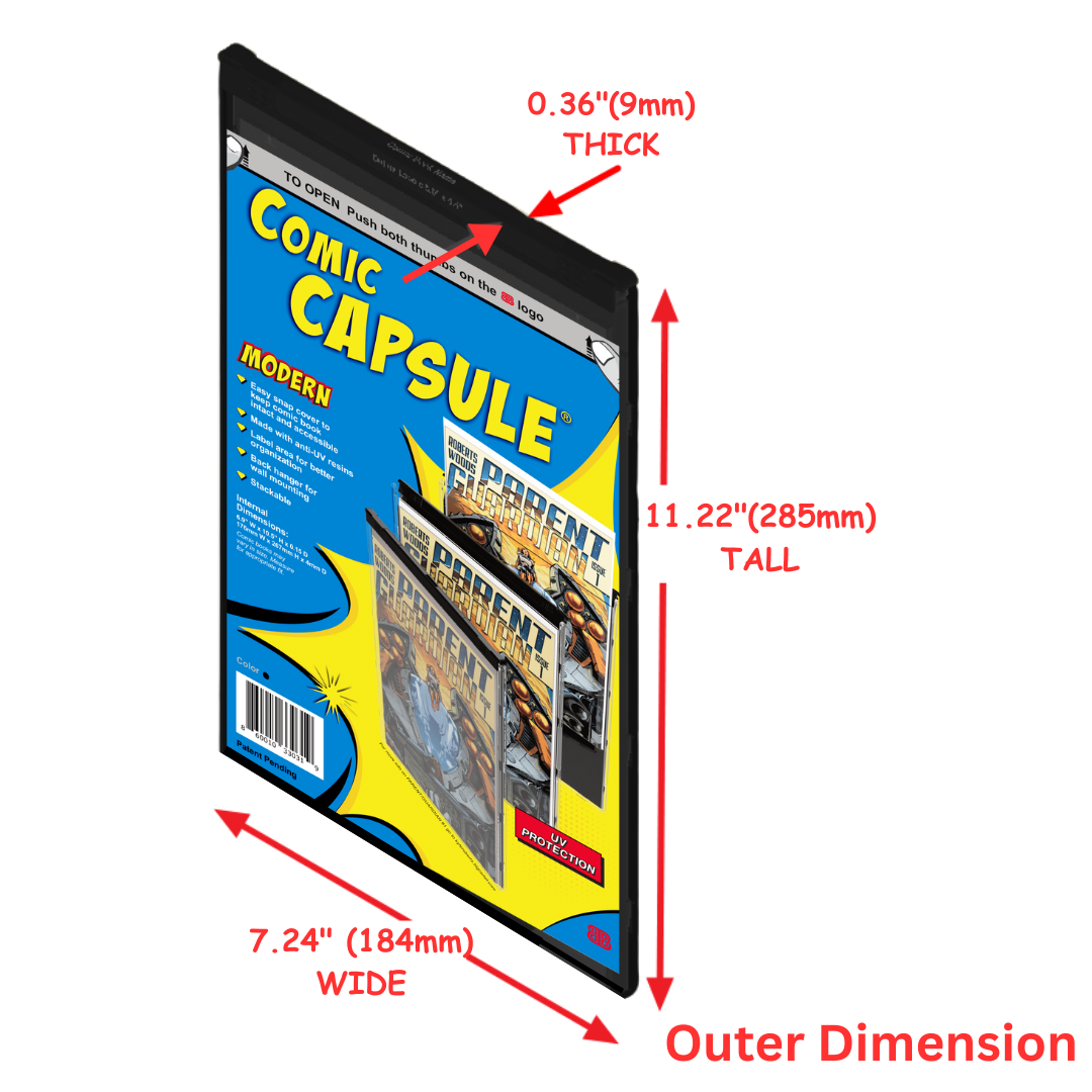Comic Book Protective Case, Black (Current/Modern Age) | Display Geek, Inc.