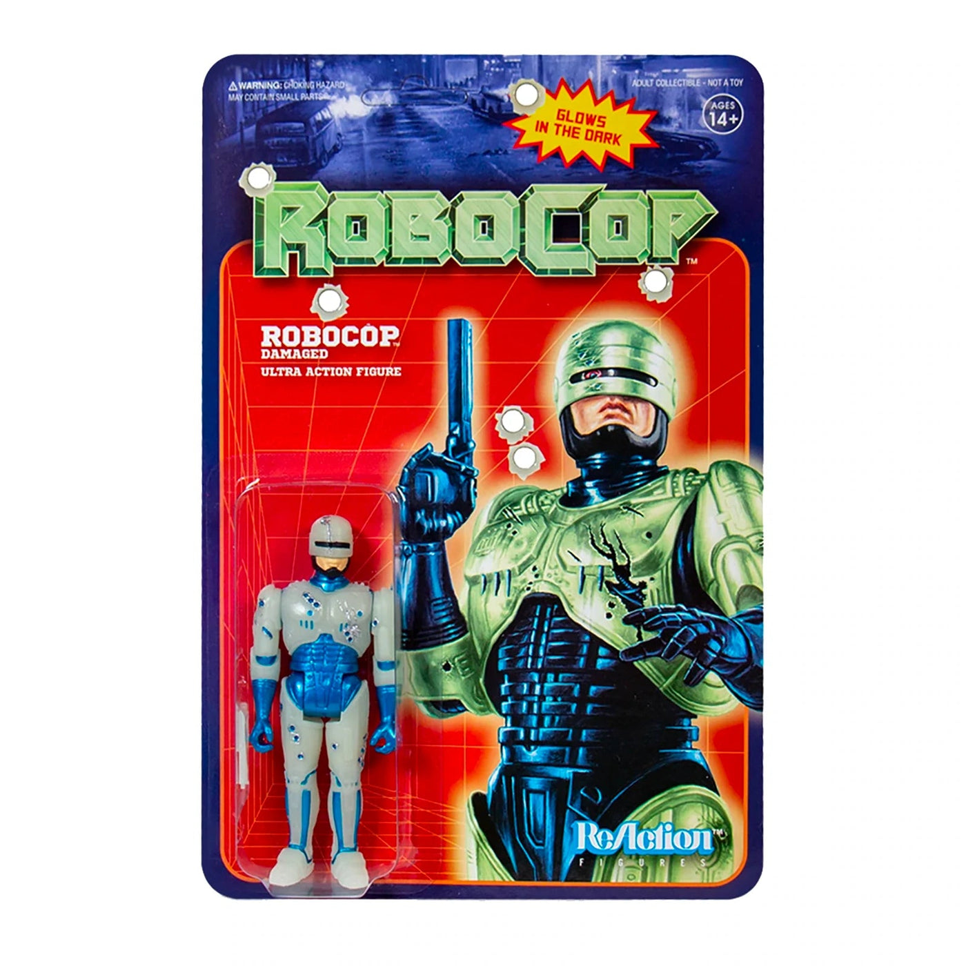 Super7: ReAction (Robocop), Robocop (Damaged) (GITD)