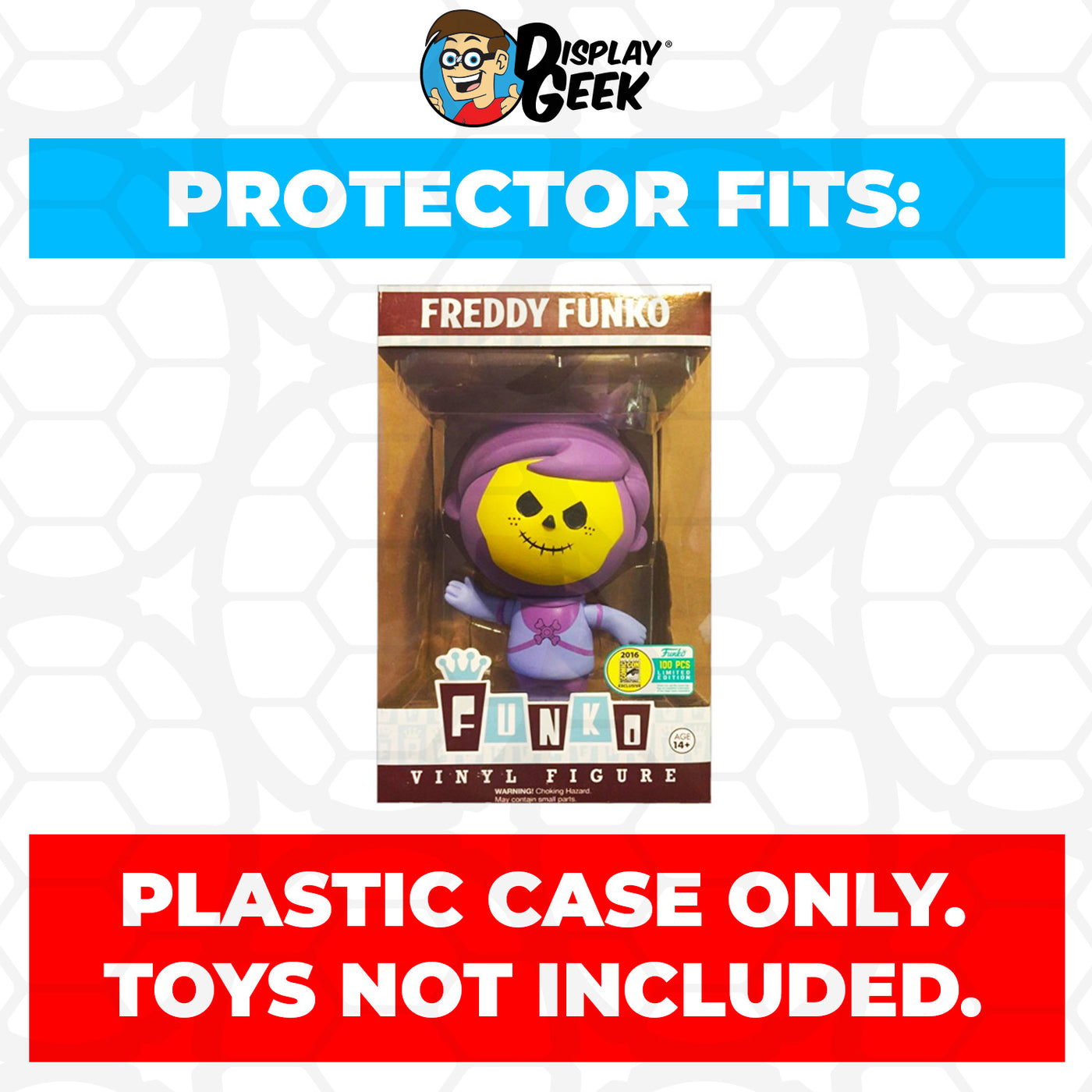 Pop Protector for Freddy Funko as Skeletor SDCC LE 100 on The Protector Guide App by Display Geek