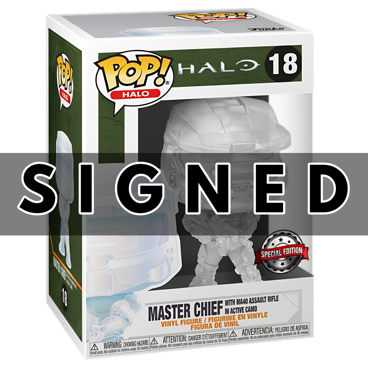 POP! Halo: 18 Halo, Master Chief (MA40 Rifle) (Camo) (TR) Exclusive