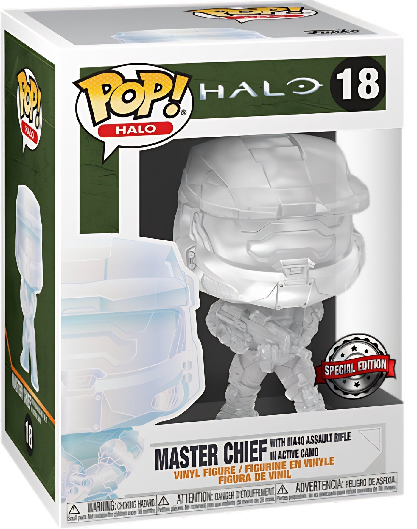 POP! Halo: 18 Halo, Master Chief (MA40 Rifle) (Camo) (TR) Exclusive