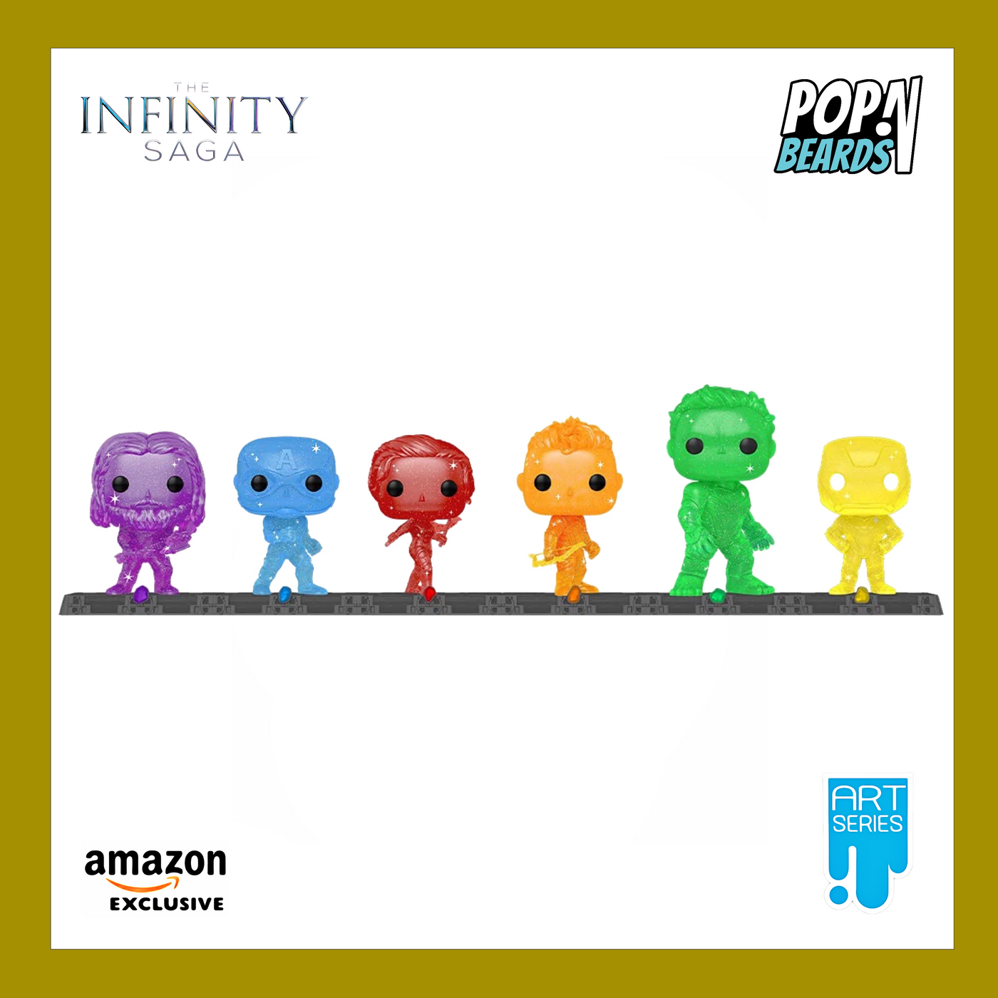 POP! Marvel: The Infinity Saga, Thor / CA / BW / Hawkeye / Hulk / IM (GT) (AS) (6-PCK) Exclusive