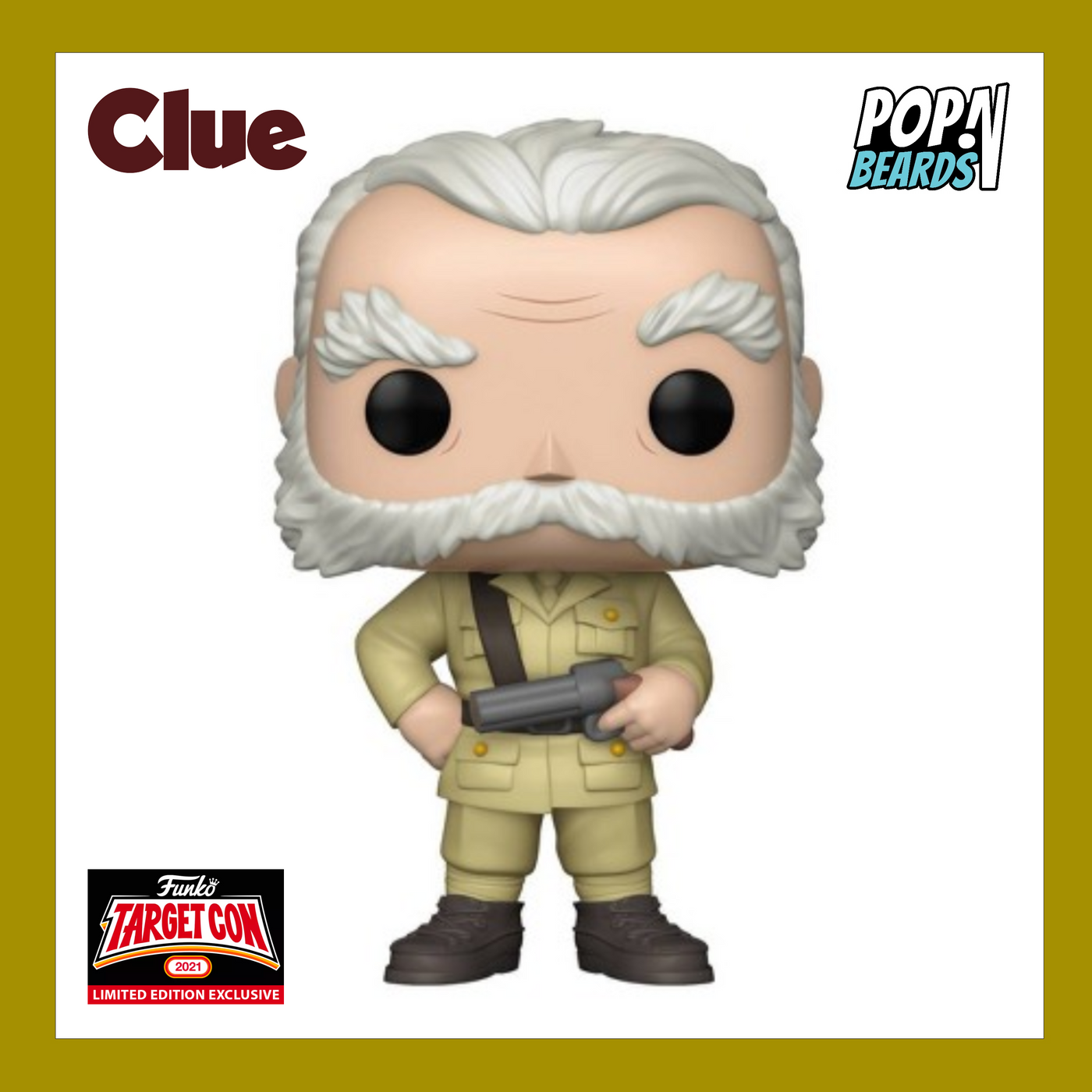 POP! Retro Toys: 53 Clue, Colonel Mustard with Revolver Exclusive