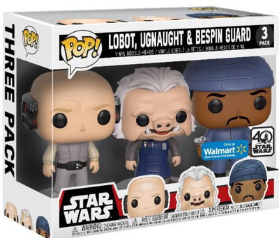 POP! Star Wars: Lobot / Ugnaught / Bespin Guard (3-PK) Exclusive