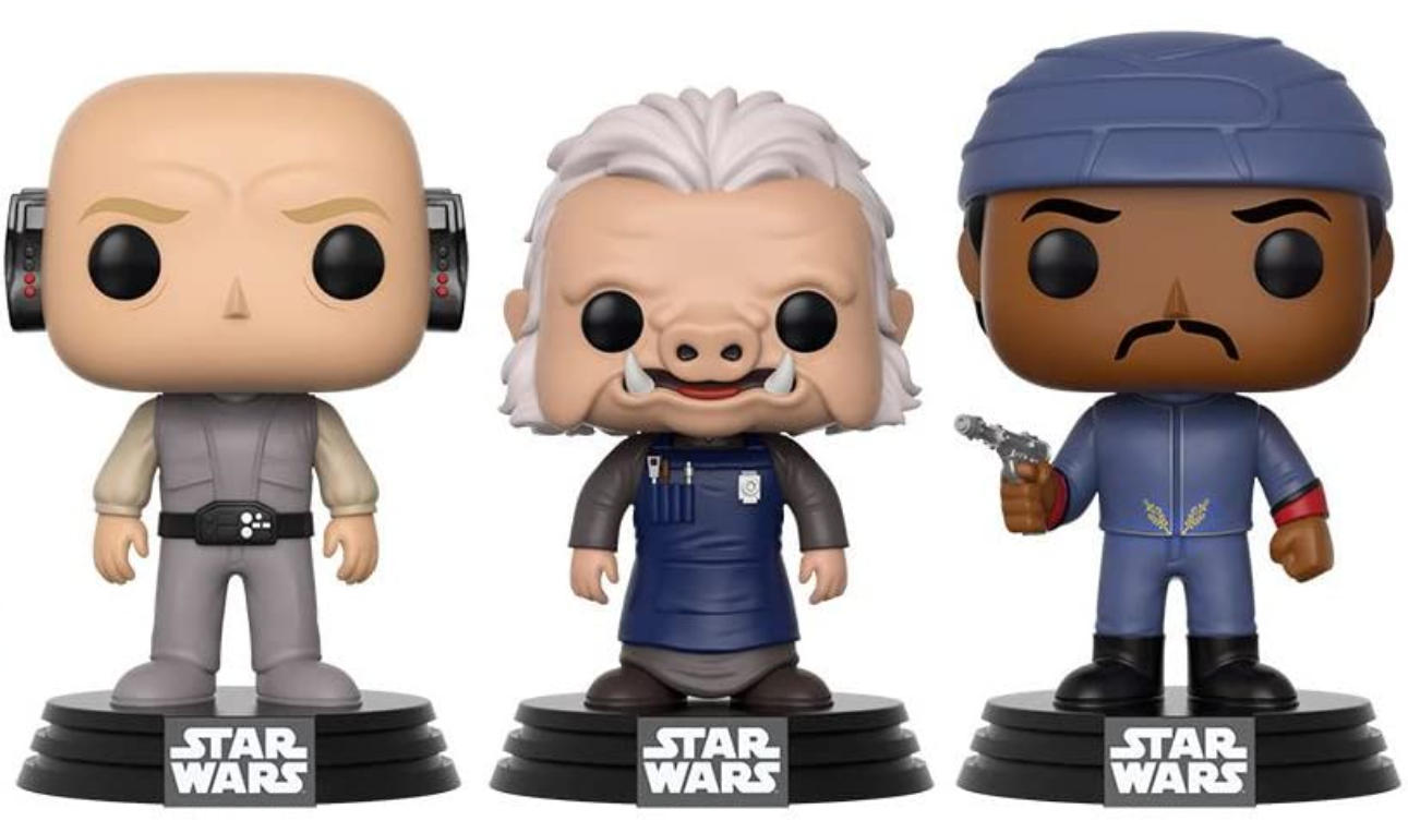 POP! Star Wars: Lobot / Ugnaught / Bespin Guard (3-PK) Exclusive