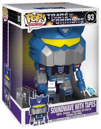 POP! Retro Toys (Jumbo Deluxe): 93 Transformers, Soundwave (Tapes) Exclusive