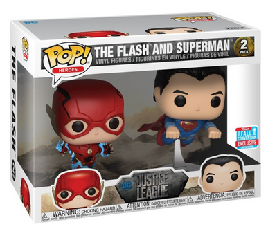 POP! Heroes: Justice League, The Flash and Superman (2-PK) Exclusive