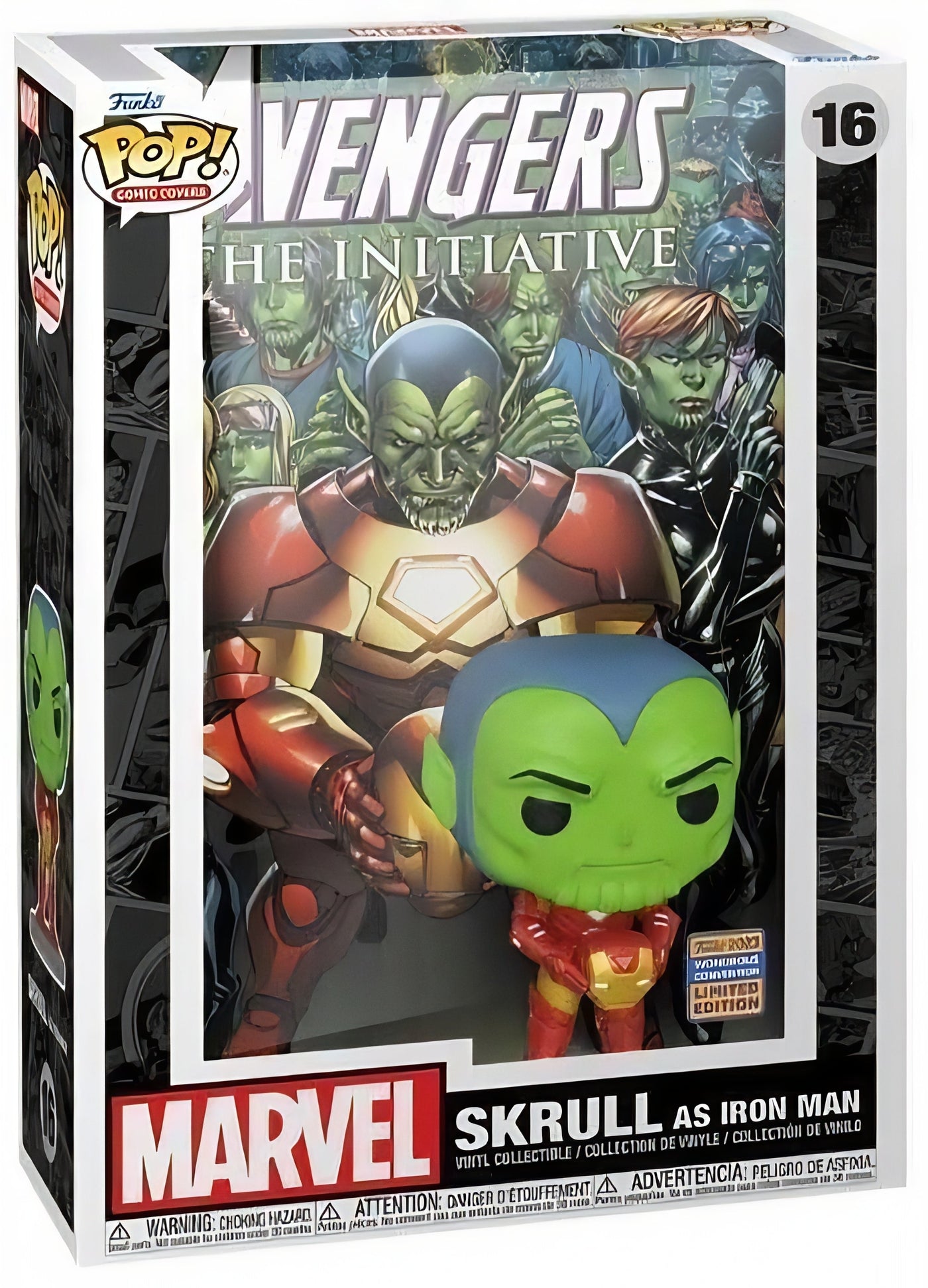 高評価なギフト 16 Covers: Comic POP! Marvel, Exclusive Man Iron as Skrull コミック・アニメ