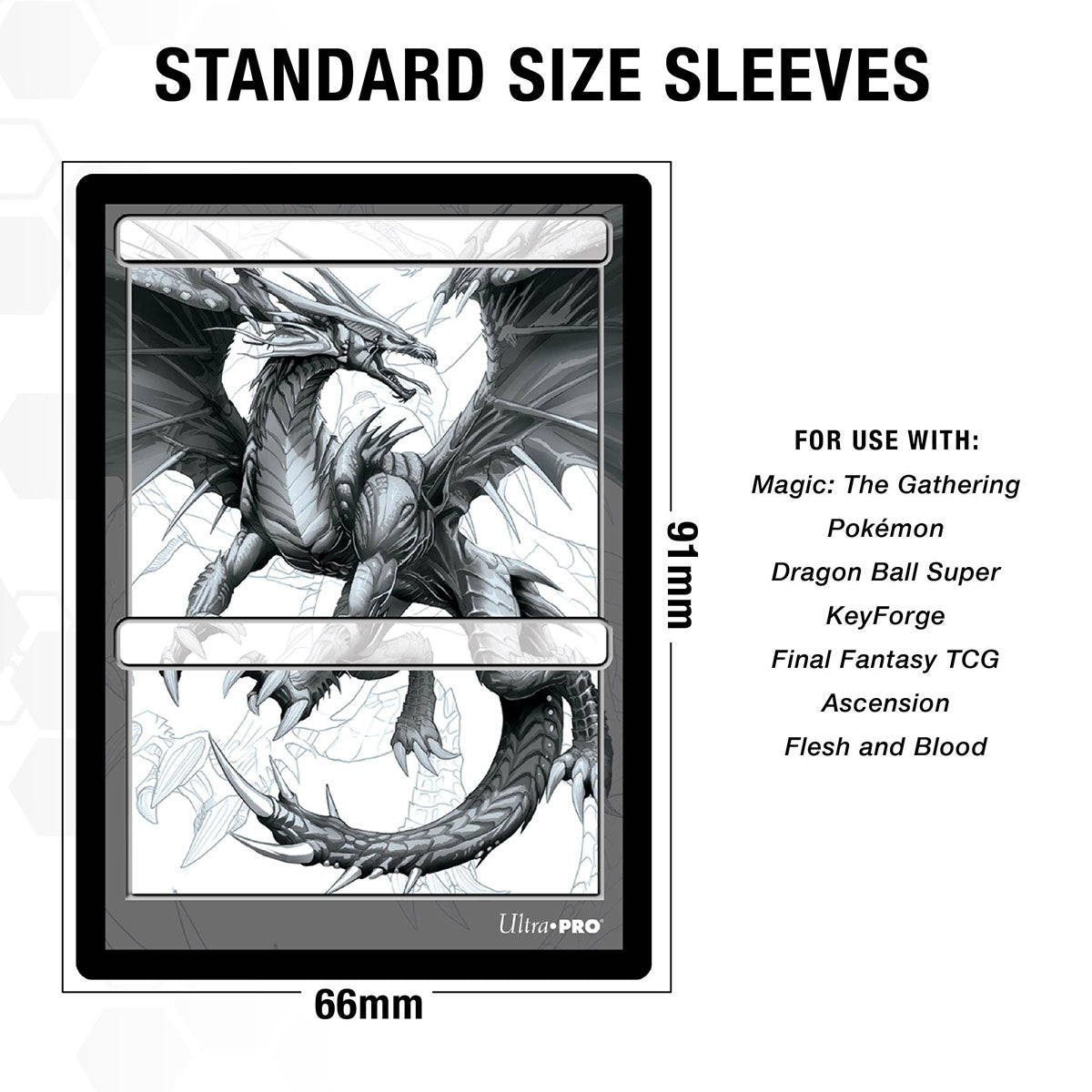 ECLIPSE Easy Shuffle Matte Protector Sleeves for Trading Card Games, Standard Size Deck (100 pack)