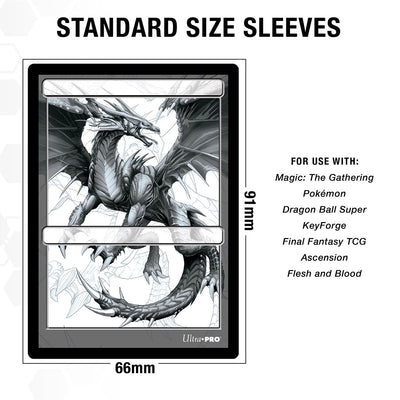 ECLIPSE Easy Shuffle Gloss Protector Sleeves for Trading Card Games, Standard Size Deck (100 pack)