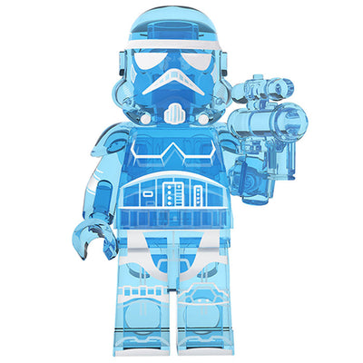 Transparent Imperial Stormtrooper (Star Wars) - Custom Building Blocks Mini Figures Compatible with LEGO