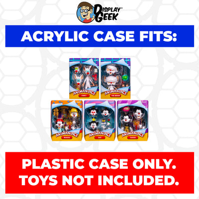 ULTIMATES ANIMANIACS - Pop Fortress Acrylic Hard Case for Super7 Grails (Fits 9.75h x 6.75w x 4.75d) Vinyl Grails Vaulted Figures by Display Geek