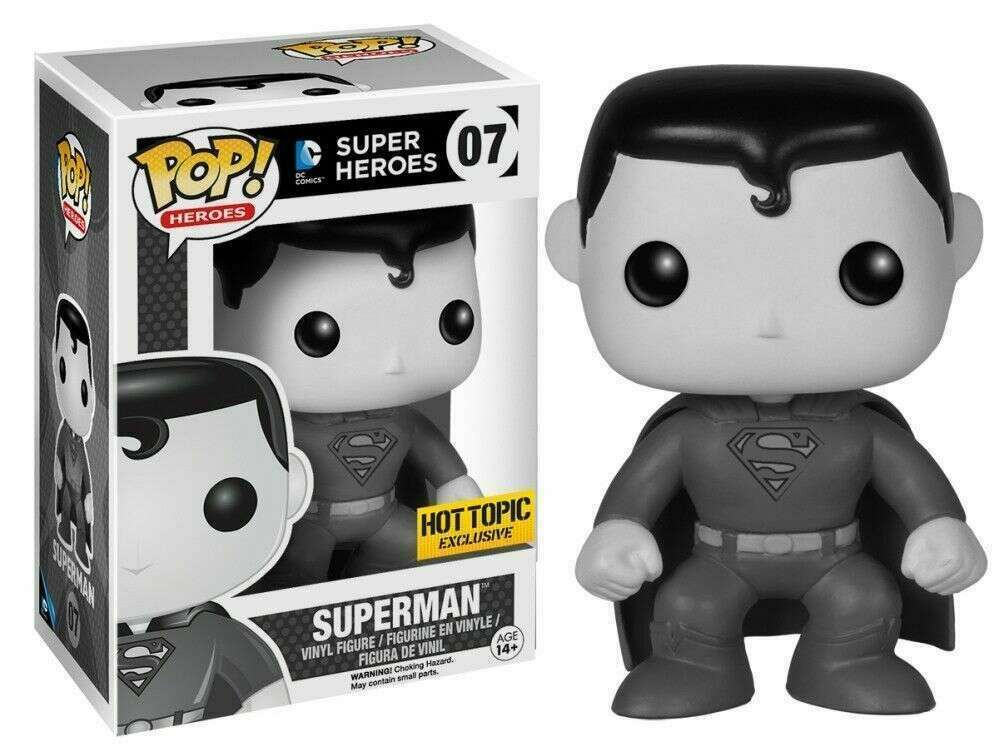 POP! Heroes: 07 DC Universe, Superman (BW) Exclusive